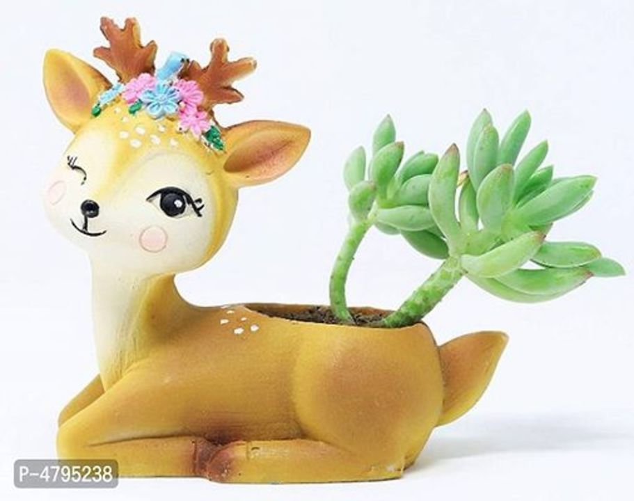 Handmade Cute Resin Tribal Bear Multipurpose Pot || Succulent Pot Indoor || Desktop Flower Planter | uploaded by Fashionable Selling products on 3/12/2022