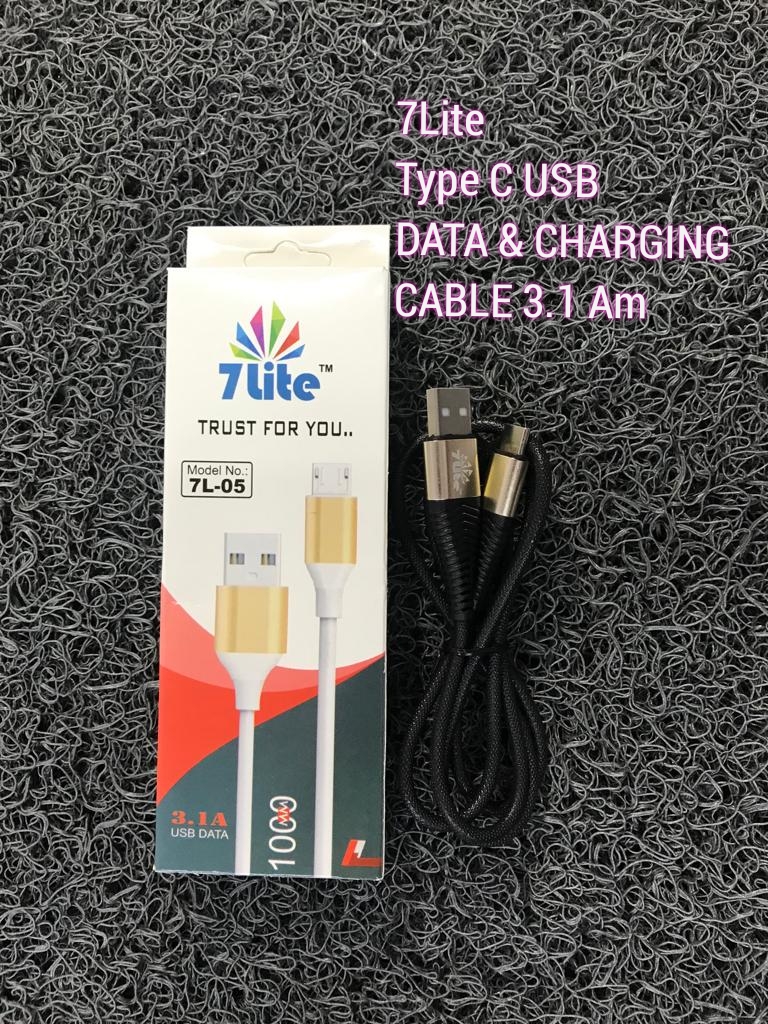 7lite TYPE C 3.1Am METAL CABLE uploaded by NAMASKAR MOBILE on 3/12/2022