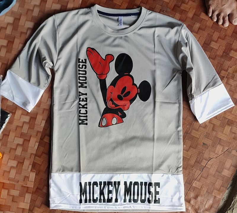 Mickey mouse down sholdar round nek uploaded by business on 3/12/2022