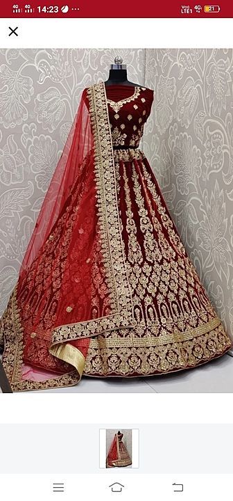 Dulhan lehenga choli full work  uploaded by Clothes and readymade on 10/13/2020
