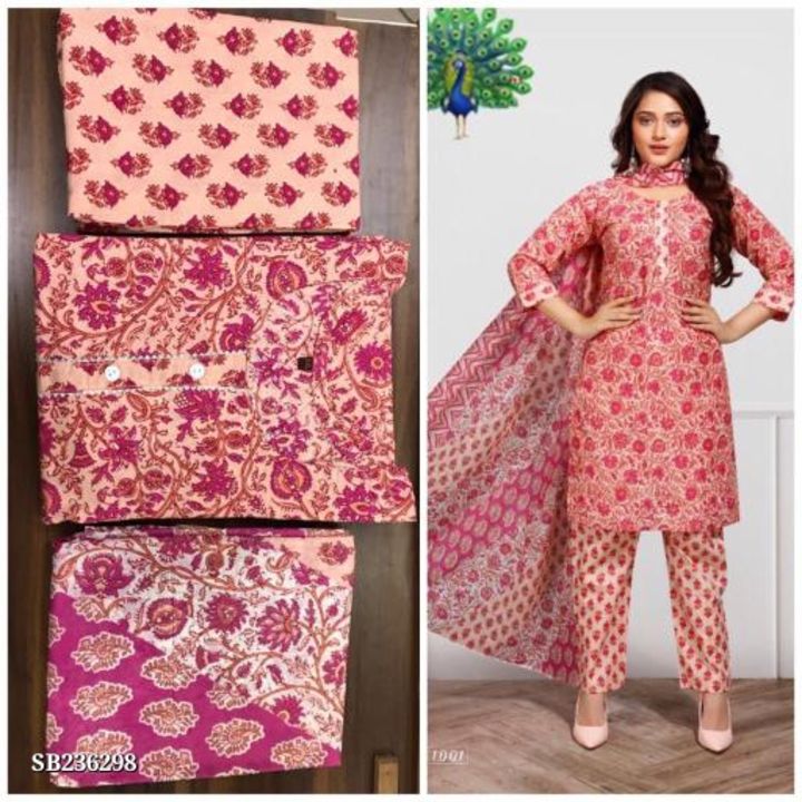 Post image Catalog Name: *Top bottom and dupatta*
Presenting our new  catalogue
🌟 *cotton candy Vol 1*🌟
Fabric Detail⬇ *👗* : camric Jaipuri print Bottom. Camric print  Dupata. Mall  print *Size* *- L XL XXL 
💃Designs: 6 pcs catloge 

Fv76
⏱Dispatching-Redy to ship


*Price: ₹930 ~₹1475~ (37% off)*