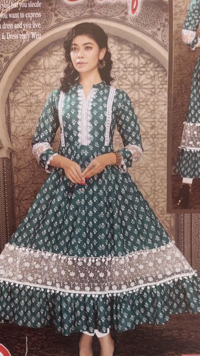 Anarkali top with net uploaded by business on 3/12/2022