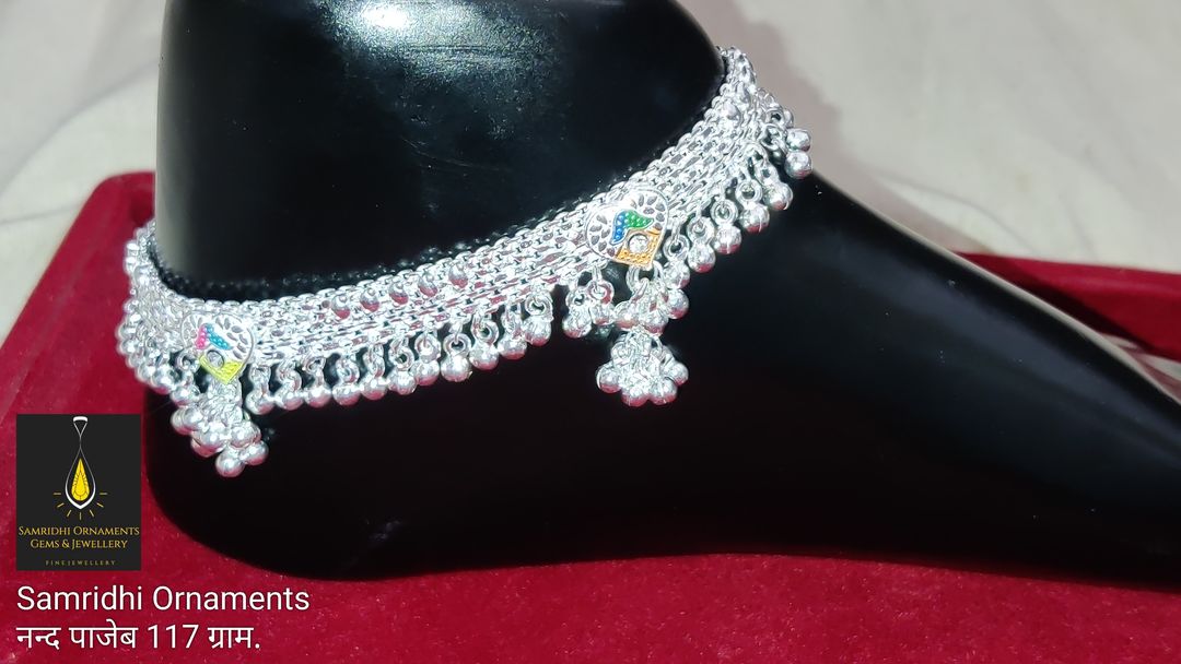 Silver Pajeb and Payal uploaded by Samridhi Ornaments Gems & Jewellery on 3/12/2022