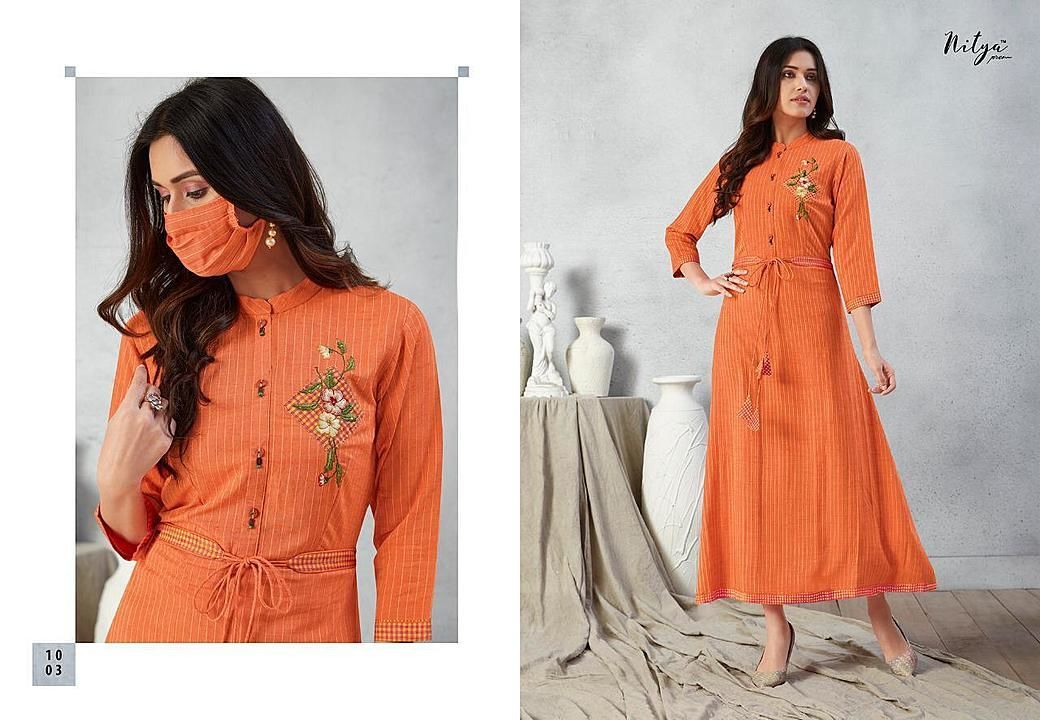 Post image ||  श्री गणेशाय नमः ||

Presenting Party Wear Anarkali Kurtis With Mask.
.
FABRIC DETAILS.
.
KURTI - FANCY RAYON WITH MASK
.
Work - Embroidey.
.
Size - S-36, M-38, L-40, Xl-42 ,2xl-44
.
*Single Rate - 1099/-With Gst*
.
Ship extra 
.
*DISPATCH TIME - SAME DAY*
.
FAST DELIVERY TIME - 2-4 DAYS
.
      • Cash On Delivery Available📦
      • World Wide Shipping Available✈️