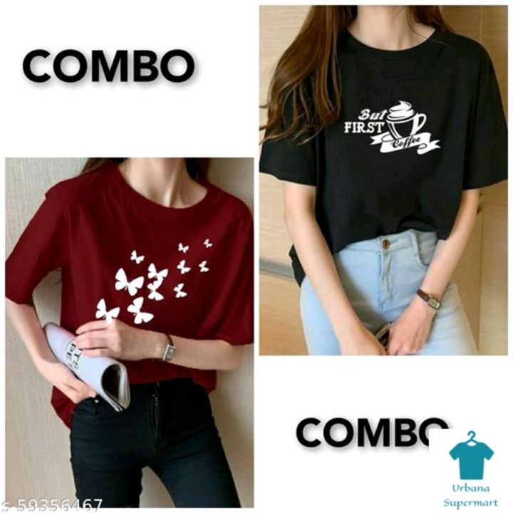  COMBO BLACK COFFE AND MEROON BUTTERFLY TSHIRT uploaded by business on 3/13/2022