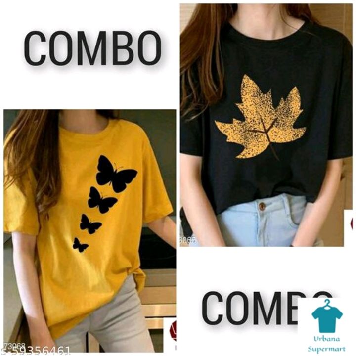  COMBO BLACK COFFE AND MEROON BUTTERFLY TSHIRT uploaded by Online shopping on 3/13/2022