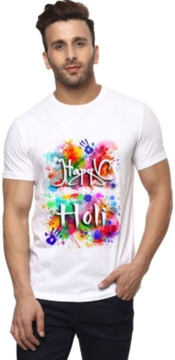 Moyouri Exclusive Printed Men Round Neck Reversible White T-Shirt

Size: M, L, XL, XXL

Fabric: Poly uploaded by Hema'z bazar on 3/13/2022