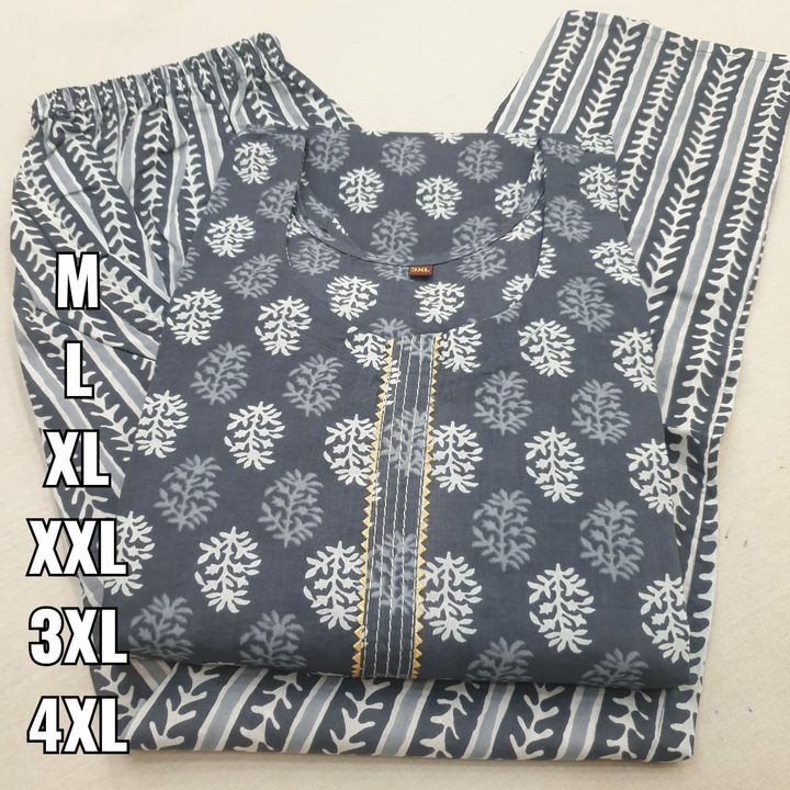 Post image Cotton Cambric print 100% jaypuri pent set Top length:-44Pent length:-40Size :-m to 4xlMore Color or design available   🍀🍀☘️☘️☘️🍀🍀     Limited stock     Order book