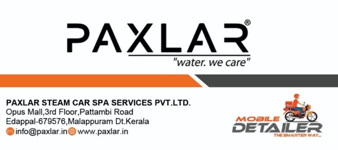 Visiting card store images of Paxlar Steam Car Spa Services Pvt Ltd