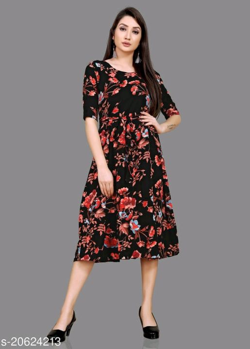 Post image Women's western wear for girls of Rs.300
Comfy Modern Women DressesName: Comfy Modern Women DressesFabric: CrepeSleeve Length: Short SleevesPattern: PrintedMultipack: 1Sizes:S, M, L, XL, XXLCountry of Origin: India