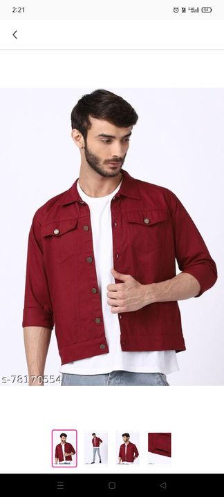 Men's jacket denim uploaded by Fashion Everywhere on 3/14/2022