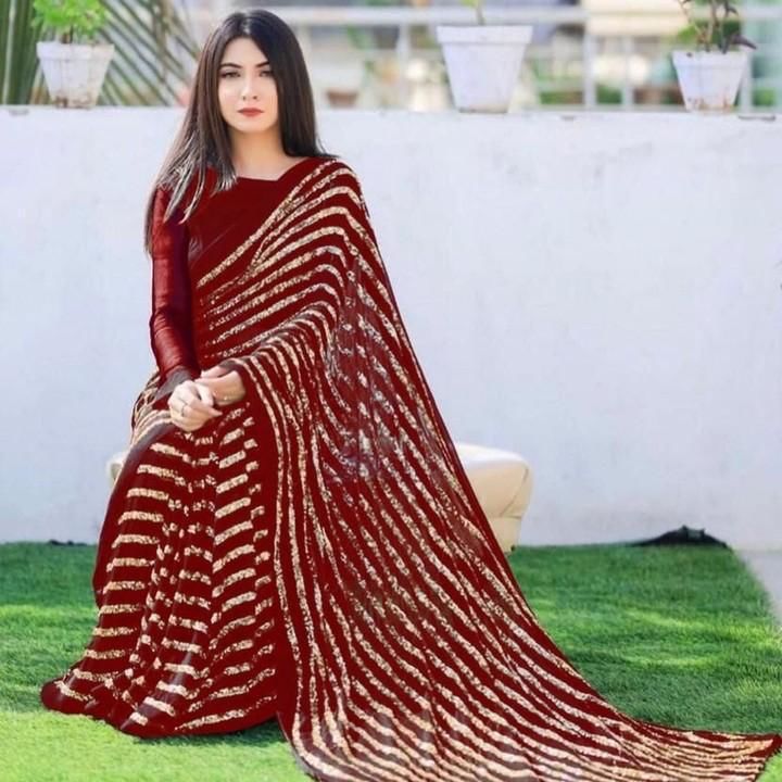 Fancy Sequence Saree  uploaded by L & S GOODS CO on 3/14/2022
