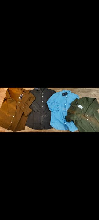 Post image Brand-Zudio (men's shirt denim)Size - M to XXLFabric - DenimPrice - 349 plus shipping Quantity price different