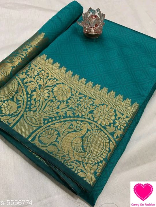 Post image Attractive Kanjeevaram Silk SareeName: Attractive Kanjeevaram Silk SareeSaree Fabric: JacquardBlouse: Running BlouseBlouse Fabric: SilkSizes: Free Size (Saree Length Size: 5.5 m, Blouse Length Size: 0.8 m) 
Country of Origin: India