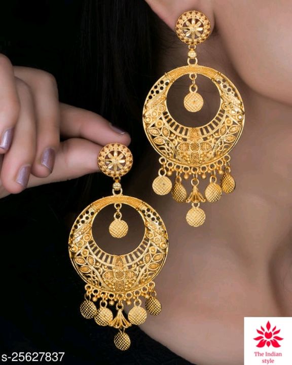 Post image Catalog Name:*Feminine Colorful Earrings*
Base Metal: Brass
Plating: 1Gram Gold
Stone Type: No Stone
Type: Chandelier,Jhumkhas
Multipack: 1
🏷️  Price ₹ ₹260
💥 *FREE HOME DELIVERY*
💥 *FREE COD* 
💥  *Returns &amp; 100% Refound*
🚚 *Delivery*: Within 3 days 
📞 contact Number+918920327008