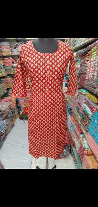 Two-tone kurti print  uploaded by Ally's fashion on 3/15/2022