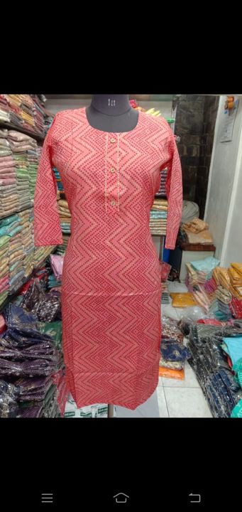 Two-tone kurti print  uploaded by Ally's fashion on 3/15/2022
