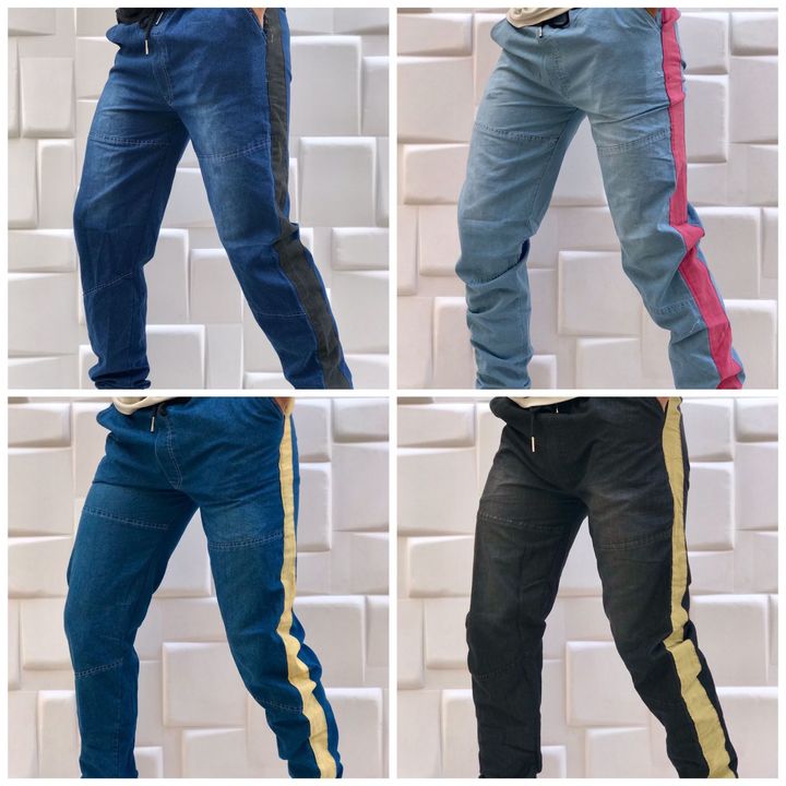 Post image *BRAND- ZARA* 💕
_FABRIC:- Denim Stuff with Satisfaction Gurantee_ ✌🏻
🏖️ *Designer Denim Joggers*
🌈 Comes in 3 Beautiful Colors. 🌈 Quality Joggers Delivered in Proper Polly Packing.🌈 With Both Side Pockets.🌈Ripped Bottom For Great Look.
♠️Sizes - *M L XL XXL*
💫PRICE:- *620/-* Free Shipping. 
Note : *Take Full Guarantee About Quality 👌🏻🗽**Please Not Compare Quality With Regular One 🤝*
😎 *FULL STOCK TAKE OPEN ORDERS* 😎