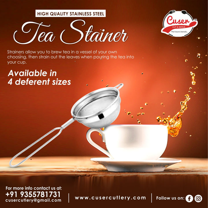 Classic Tea Strainer With 304 Mesh Grade uploaded by business on 3/15/2022