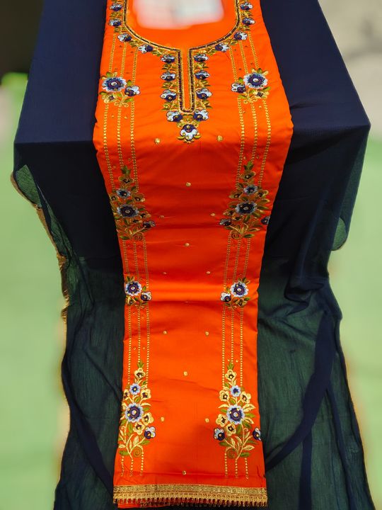 Embroidery suit uploaded by Al mohtarma on 3/15/2022