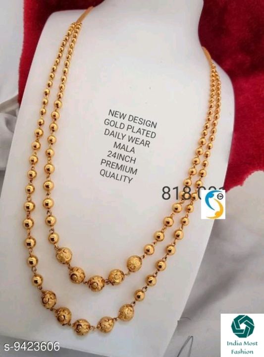 Post image Free Home DeliveryCash On Delivery Available.
Catalog Name:*Sizzling Graceful Women Necklaces &amp; Chains*Base Metal: Brass &amp; Copper,AlloyPlating: Gold Plated,No PlatingStone Type: Pearls,Artificial Stones &amp; BeadsSizing: Adjustable,Non-AdjustableType: Satlada,NecklaceMultipack: 1,2Sizes:Free SizeEasy Returns Available In Case Of Any Issue*Proof of Safe Delivery! Click to know on Safety Standards of Delivery Partners- https://ltl.sh/y_nZrAV3