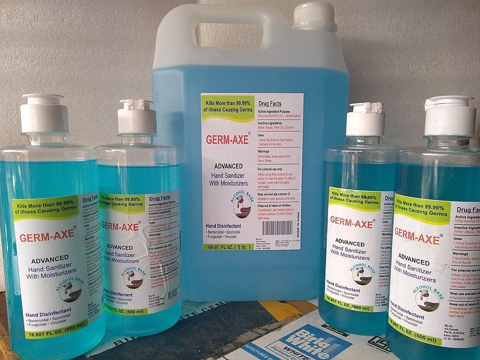 80% alchohal base sanitizer in lequied foam , 5ltr jaar uploaded by business on 6/13/2020
