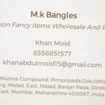 Business logo of M.K Bangles