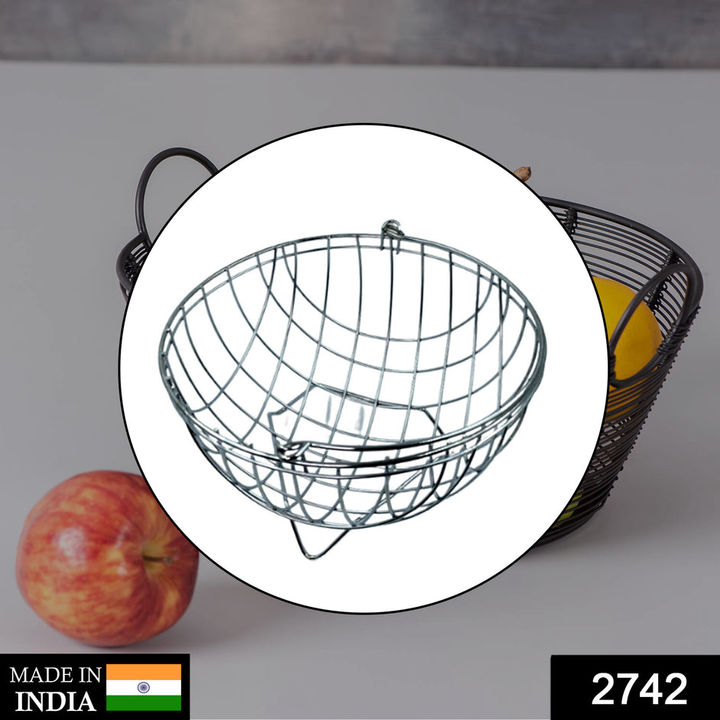 2742 SS ROUND FRUIT BASKET USED FOR HOLDING FRUITS AS A DECORATIVE AND USING PURPOSES IN ALL KINDS O uploaded by DeoDap on 3/16/2022