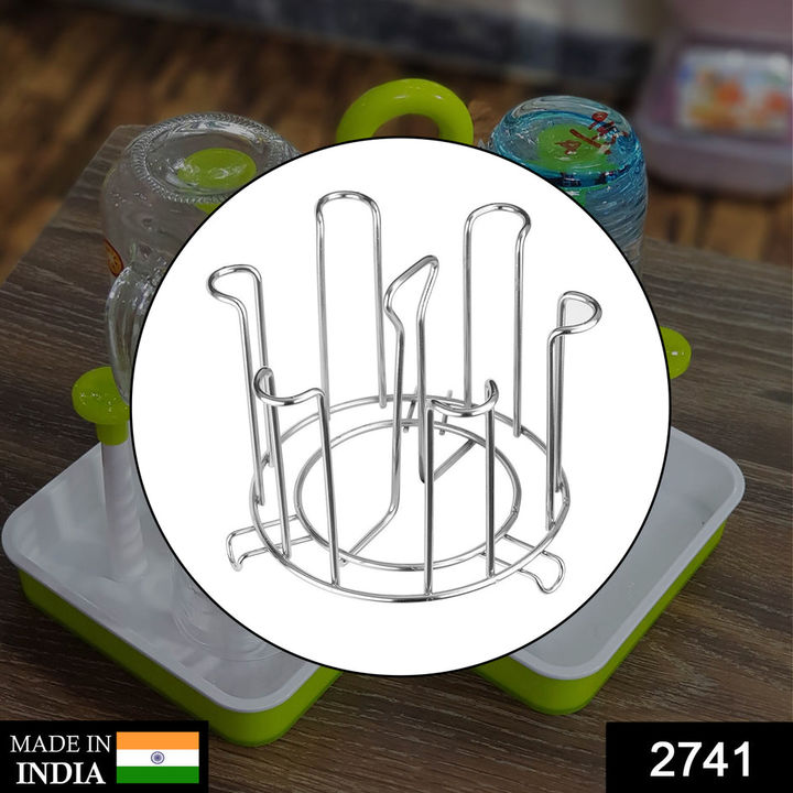 2741 SS ROUND GLASS STAND USED FOR HOLDING SENSITIVE GLASSES AND ALL PRESENT IN ALL KINDS OF KITCHEN uploaded by DeoDap on 3/16/2022