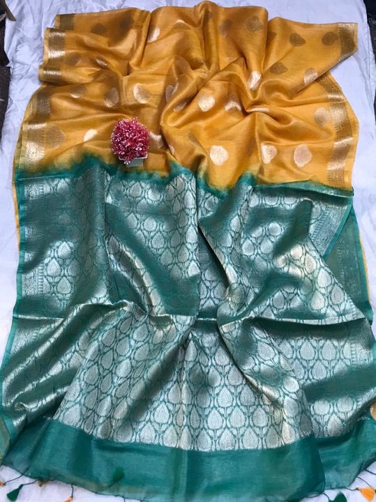 Post image LINEN SILK BANARASI ALL OVER JAQUARD DESIGN SAREE RUNNING PLAN BLOUSE 1 METER.READY TO SHIP PRICE - 1900₹ INCLUDING SHIPPING
FOR MORE INFORMATION PLZ CONTACT MEWHTP- 7277201951