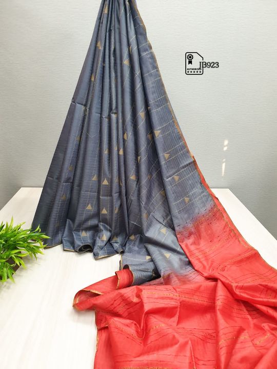 Viscose silk sari uploaded by Mansha handloom on 3/17/2022