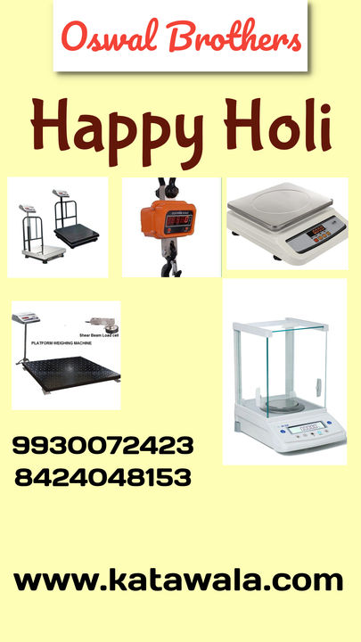 Post image Online store - www.katawala.comOswal Brothers - Katawala,Dealers in all type of electronic weighing scales.Our contact details -                       +919930072423 /+918424048153https://wa.me/message/3YZCDBZZW7PJB1E-mail- oswalbrothers86@gmail.comAddress - Shop no 2, plot no. 134/135, Devdarshan CHS, Sector-34, Behind Pratik Garden, Near Mansarovar vidyalaya, Kamothe, Navi Mumbai - 410209Contact for #weighingscale #weightmachines #weighingmachine #weighingbalance #weighinginstruments