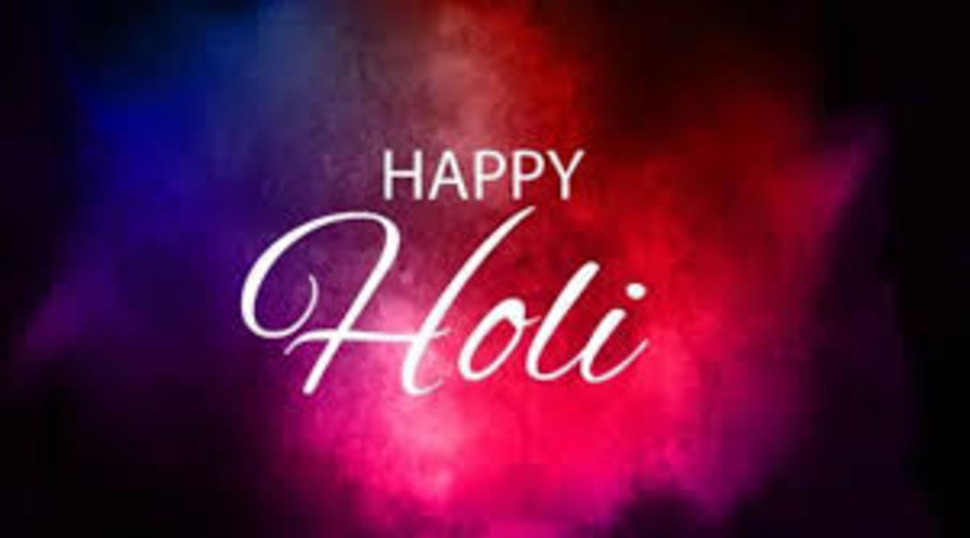 Post image Happy Holi to you and your family. Stay safe play safe.