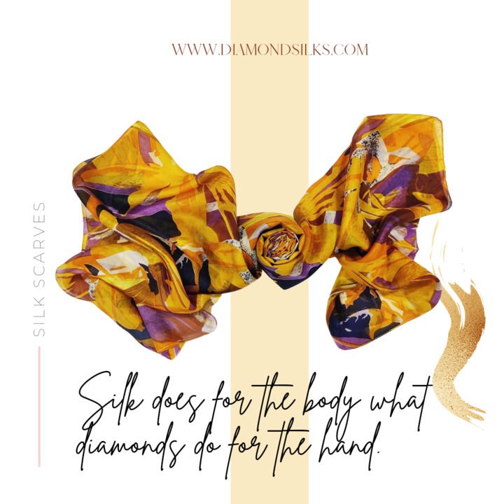 Pure silk scarf uploaded by Diamond Silks on 3/17/2022