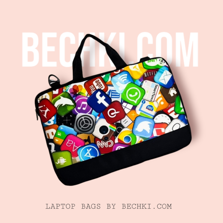 Social Media Printed Laptop Sleeve Bag uploaded by business on 3/17/2022