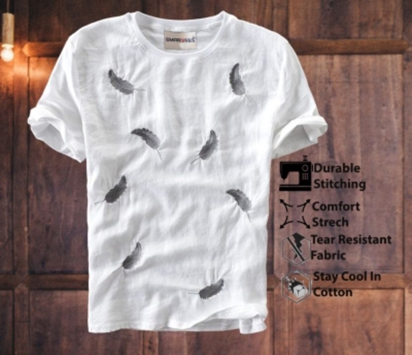 Printed Men White T-Shirt uploaded by business on 3/17/2022