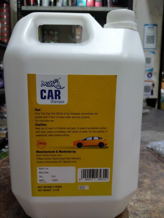 Car shempoo 5ltr uploaded by Domi smiles home care on 3/18/2022