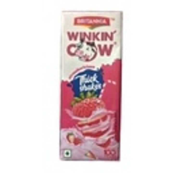 Britannia winkin cow strawberry milkshakee uploaded by Eminent Food Stores India Pvt Ltd on 10/14/2020