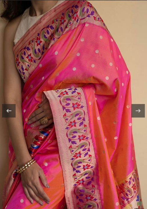 Product image with price: Rs. 1600, ID: pure-pathani-silk-sarees-69b43ea2