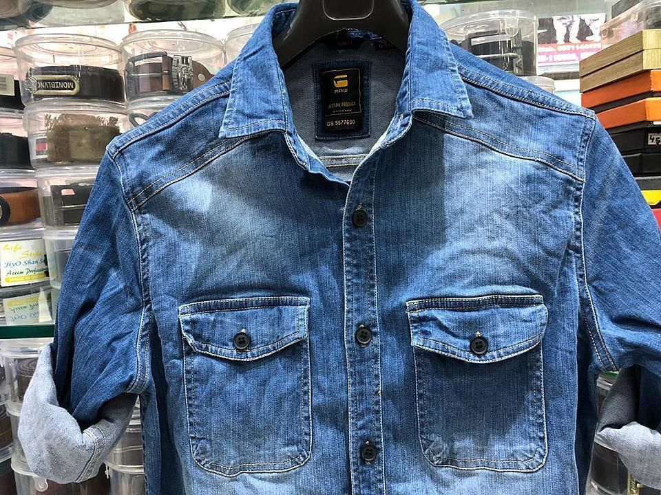 Denim lycra shirt uploaded by Unique collection on 10/14/2020