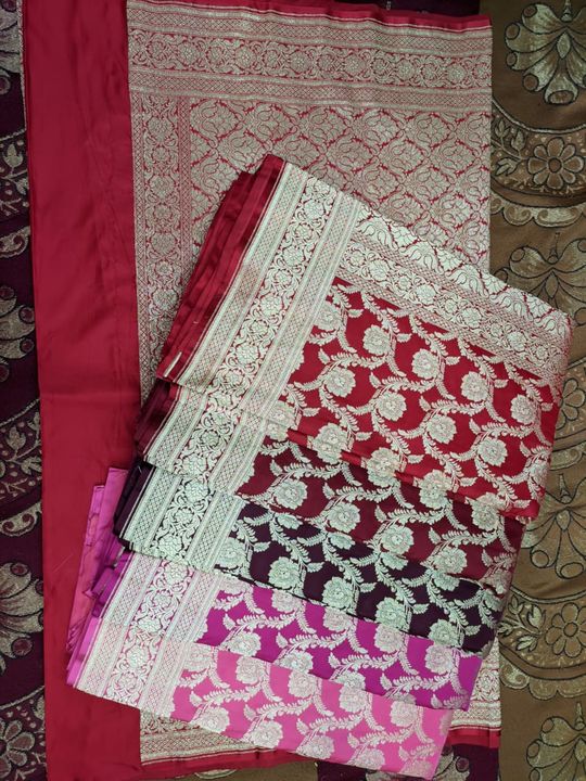 Banarasi Handloom Saten Silk uploaded by business on 3/19/2022