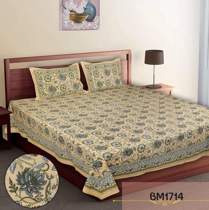Bedsheets with 2pillow covers uploaded by Aamir Enterprise  on 3/19/2022