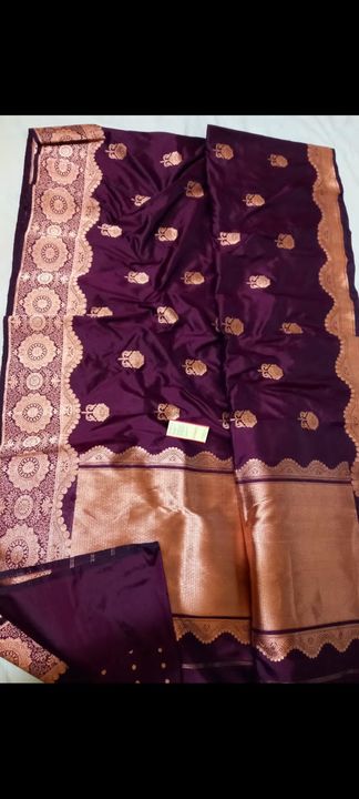 Peur silk Banarasi saree uploaded by business on 3/19/2022