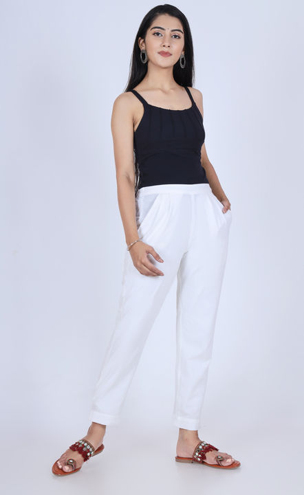 Cotton Flex Regular Fit Pants  uploaded by Priyanka Creations on 3/20/2022