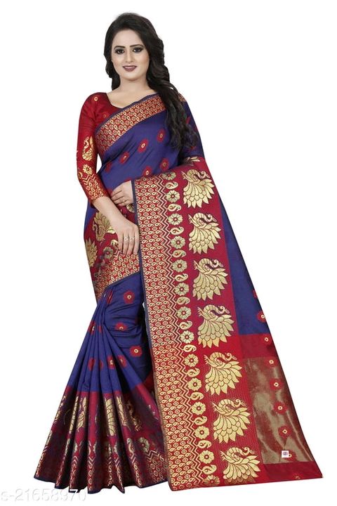Cotton Banarasi Silk saree  uploaded by shiva shop on 3/20/2022