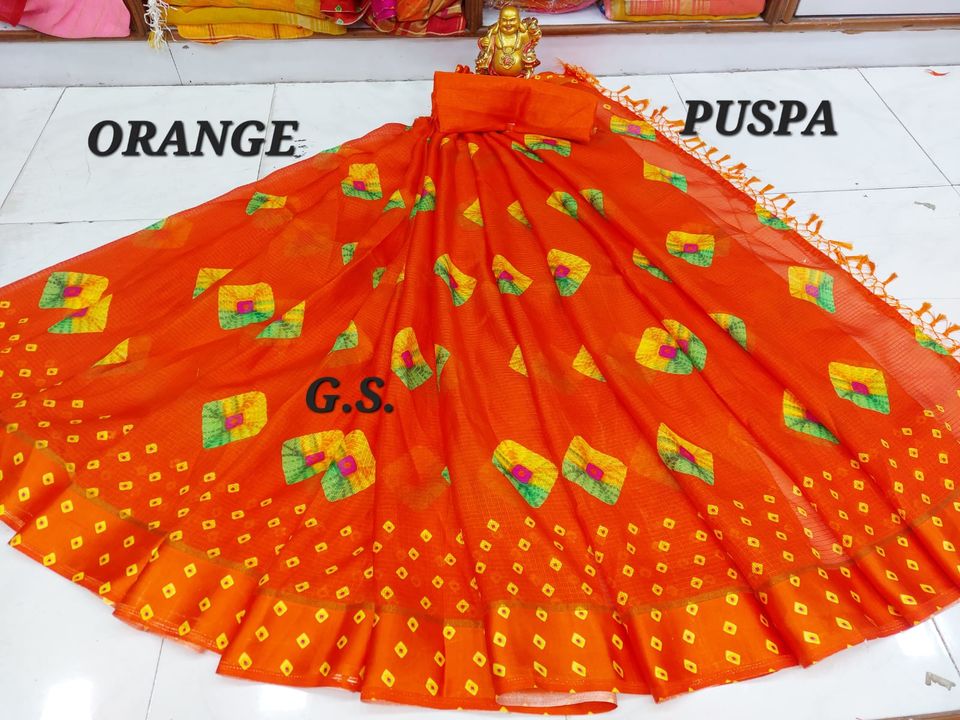 PUSPA SUMMER SPECIAL COTTON PRINTED SAREE uploaded by business on 3/20/2022
