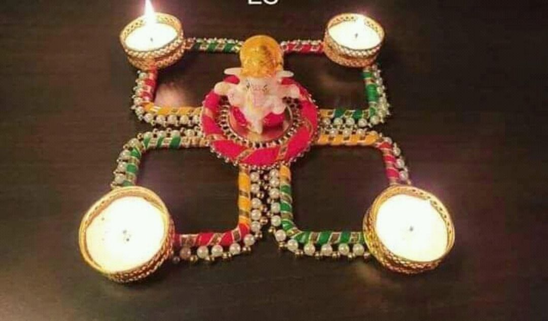 Diya rangoli uploaded by business on 3/20/2022