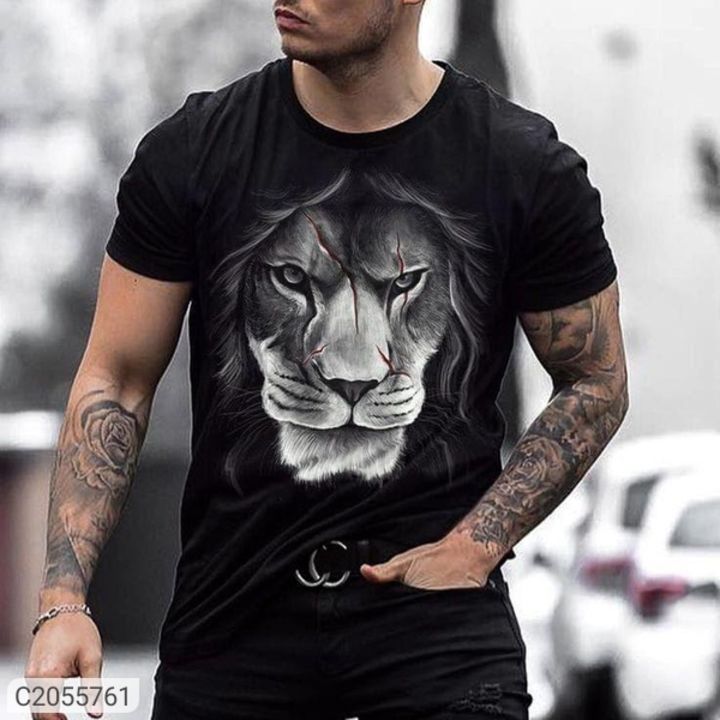 Post image Polyester Printed Half Sleeves Mens T-shirt. WhatsApp &amp; call +918949510675