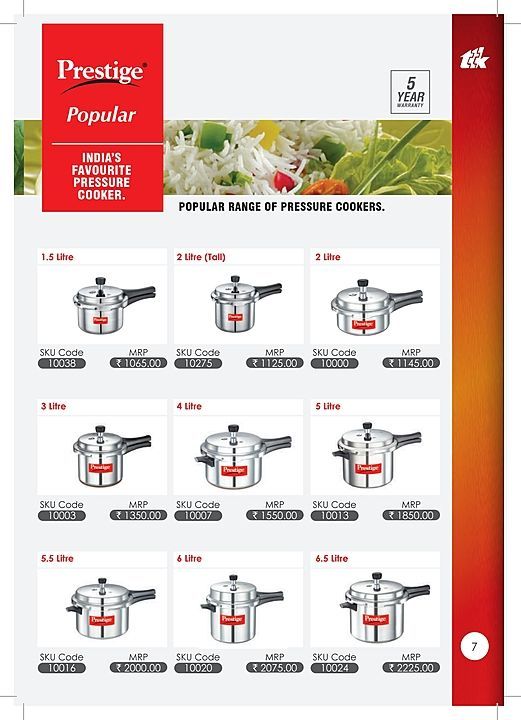 Post image Hey! Checkout my new collection called Prestige Popular Cooker.