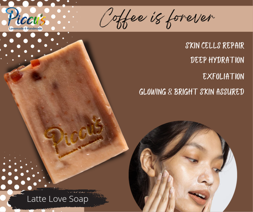 Piccu's Latte Love exfoliation, hydrating, Handmade Natural Unisex, Luxury cold process soap. uploaded by business on 3/21/2022